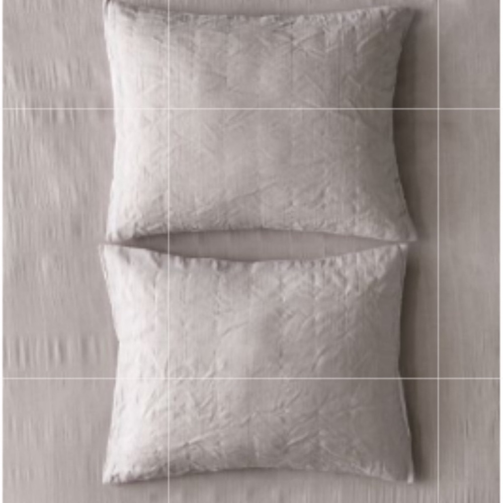 Nwt urban outfitters light gray pillow shams